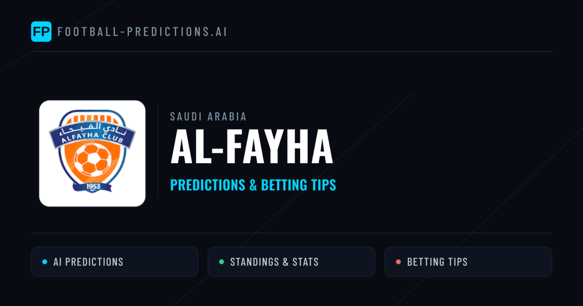 Al-Fayha Predictions & Stats