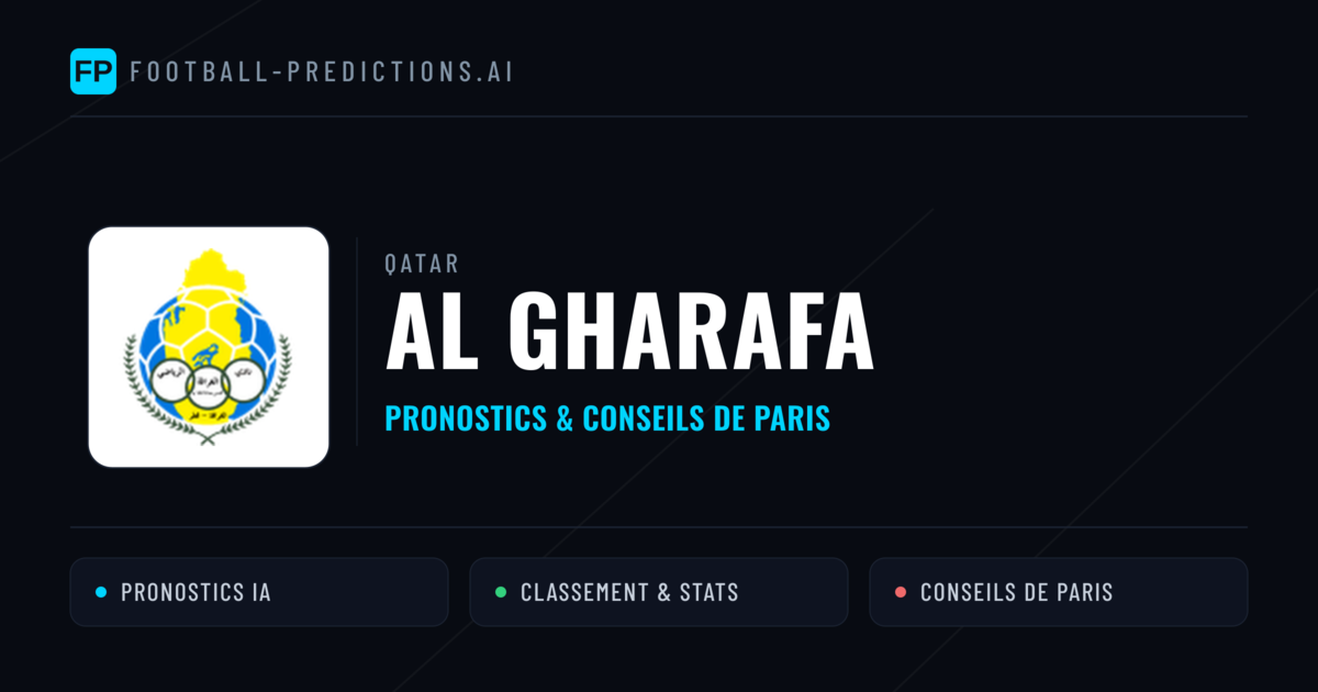 Al Gharafa Pronostics & Statistiques