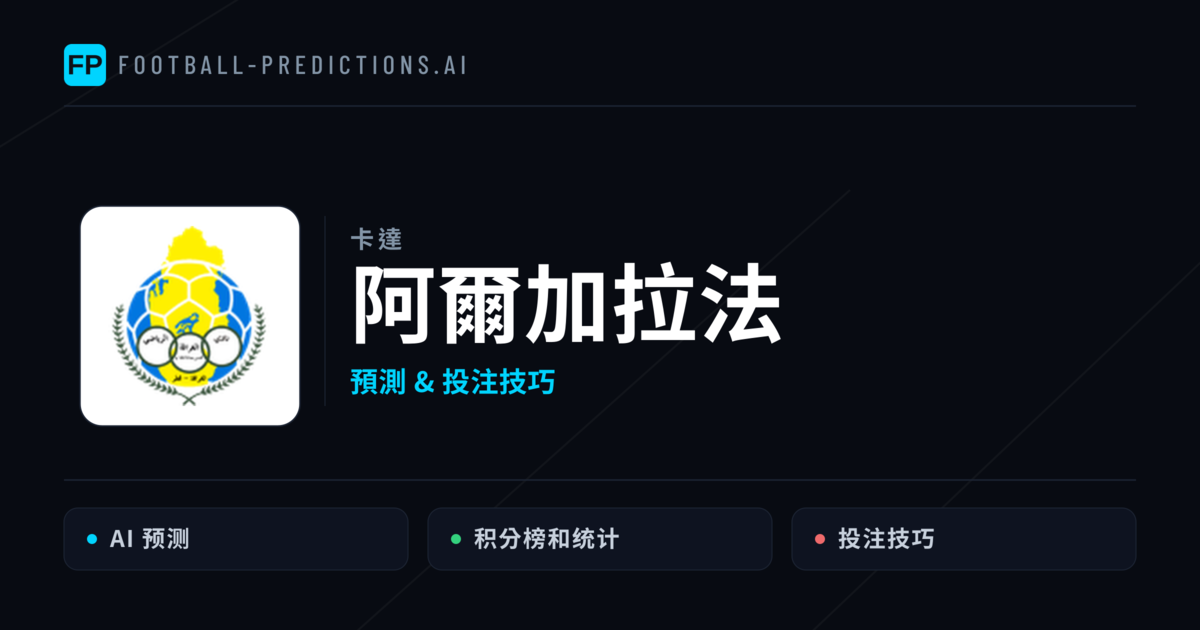 阿爾加拉法 運彩分析|足球預測與數據