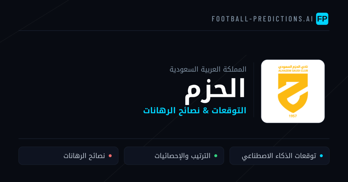 الحزم توقعات واحصائيات