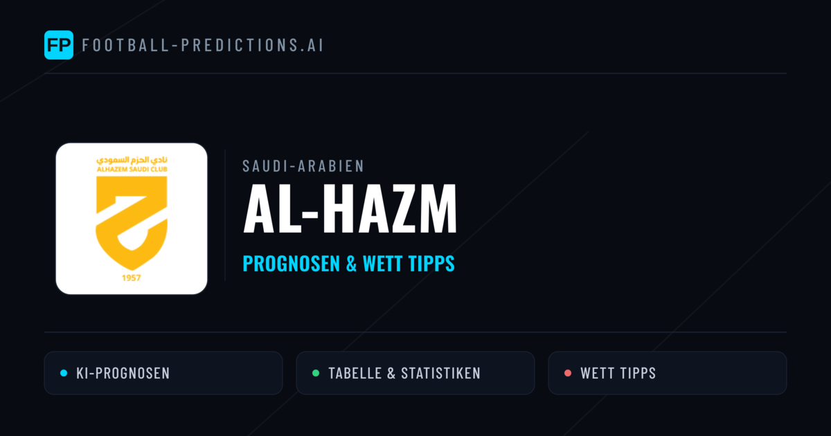 Al-Hazm Prognosen & Statistiken