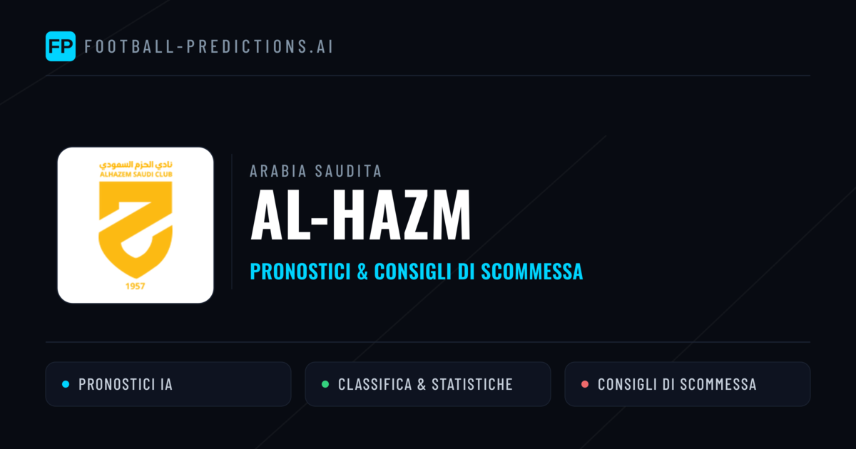 Pronostici e Statistiche Al-Hazm