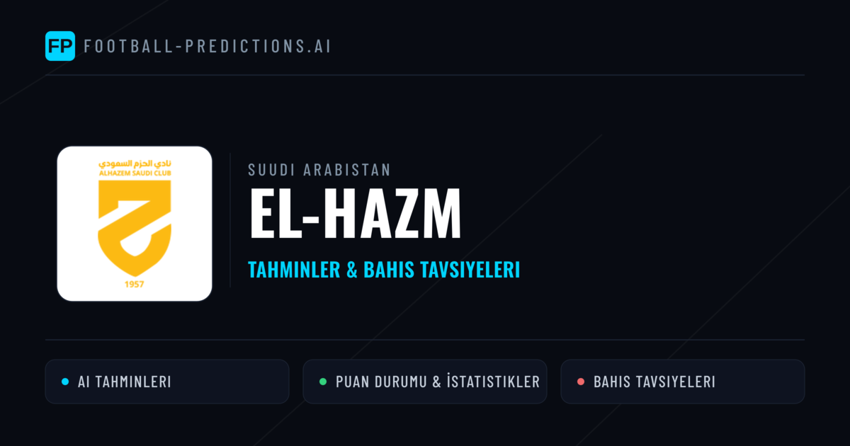 El-Hazm Tahminleri & İstatistikler