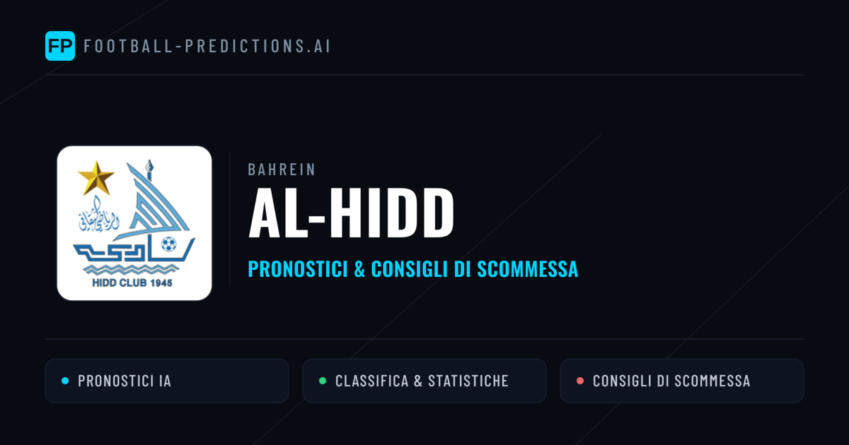 Pronostici e Statistiche Al-Hidd