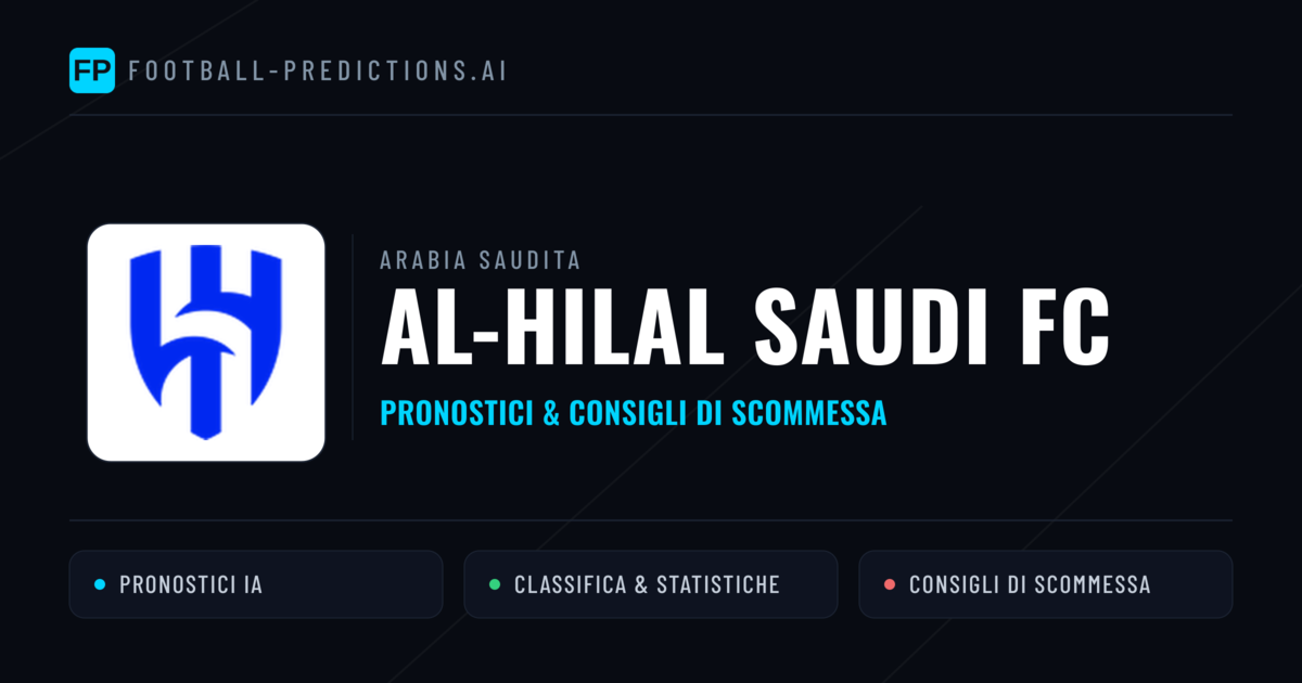 Pronostici e Statistiche Al-Hilal Saudi FC