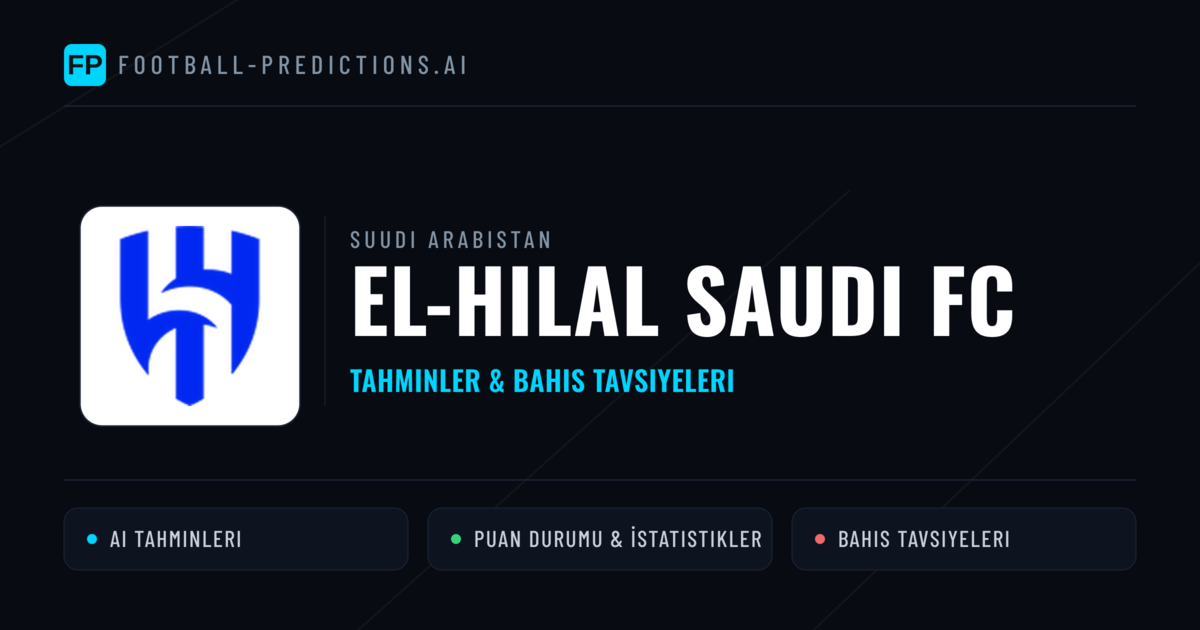 El-Hilal Saudi FC Tahminleri & İstatistikler