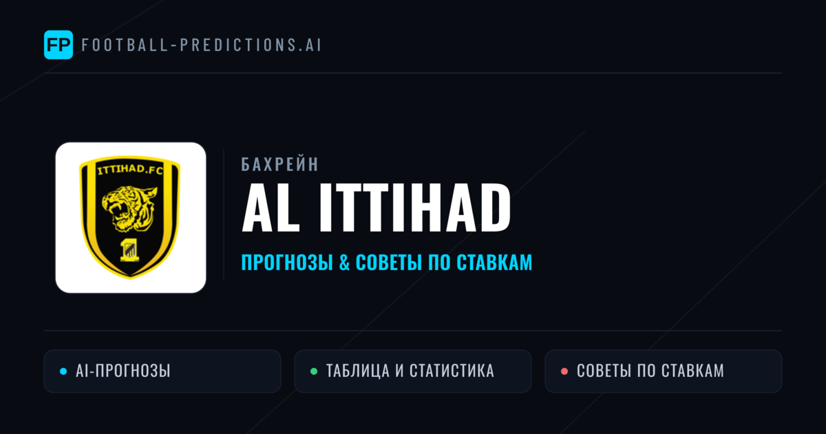 Al Ittihad прогнозы и статистика
