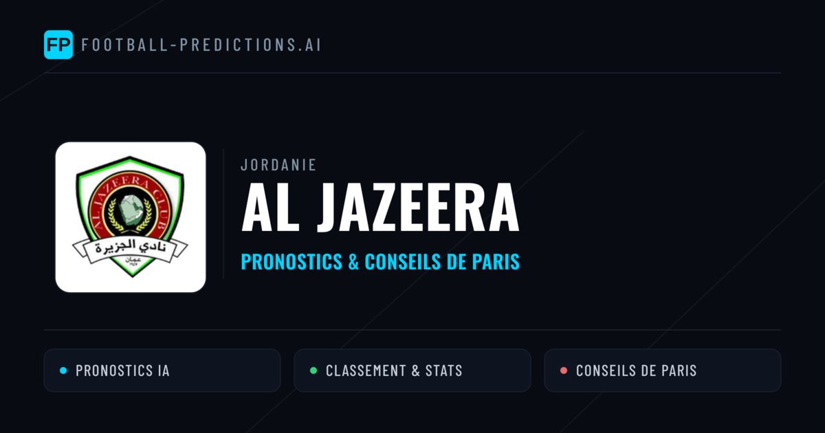 Al Jazeera Pronostics & Statistiques