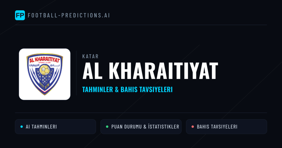 Al Kharaitiyat Tahminleri & İstatistikler