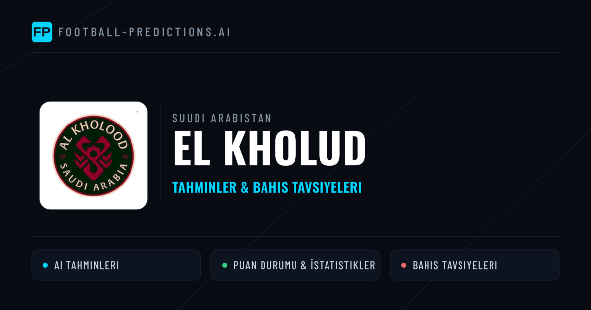 El Kholud Tahminleri & İstatistikler