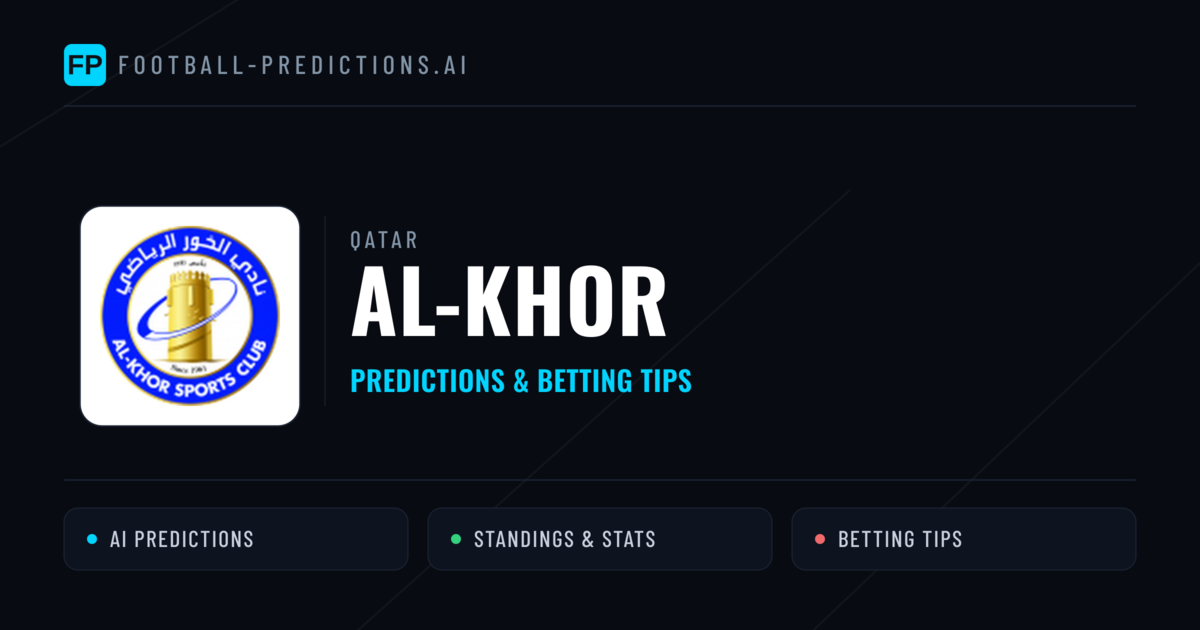 Al-Khor Predictions & Stats