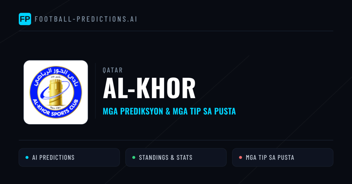 Al-Khor Predictions & Stats