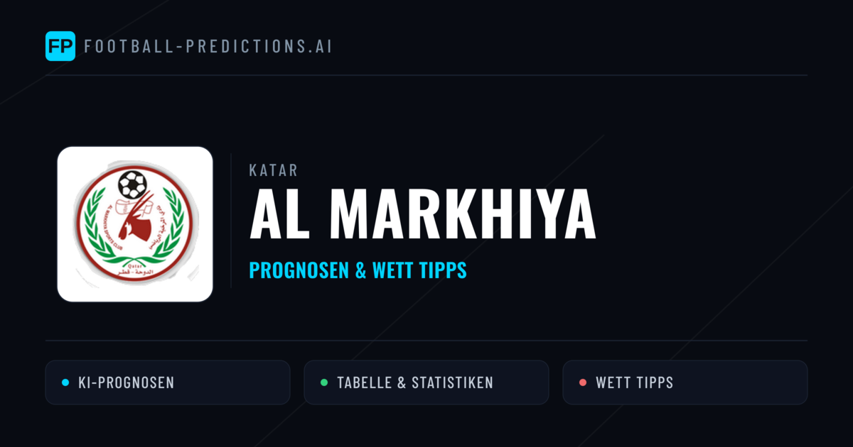 Al Markhiya Prognosen & Statistiken