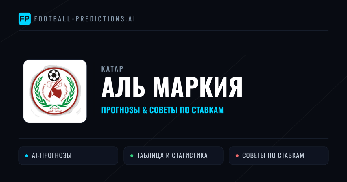 Аль Маркия прогнозы и статистика