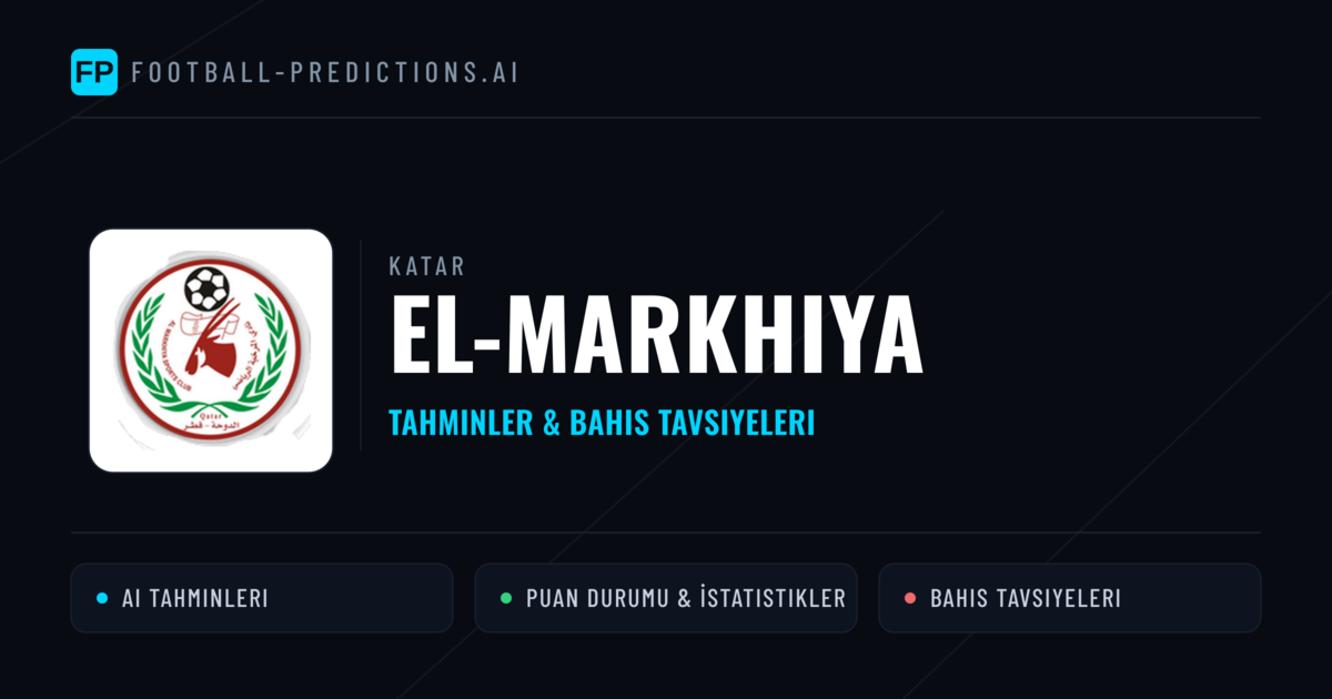 El-Markhiya Tahminleri & İstatistikler