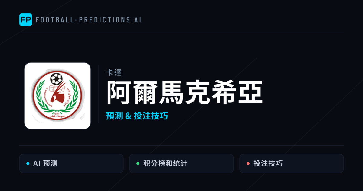 阿爾馬克希亞 運彩分析|足球預測與數據