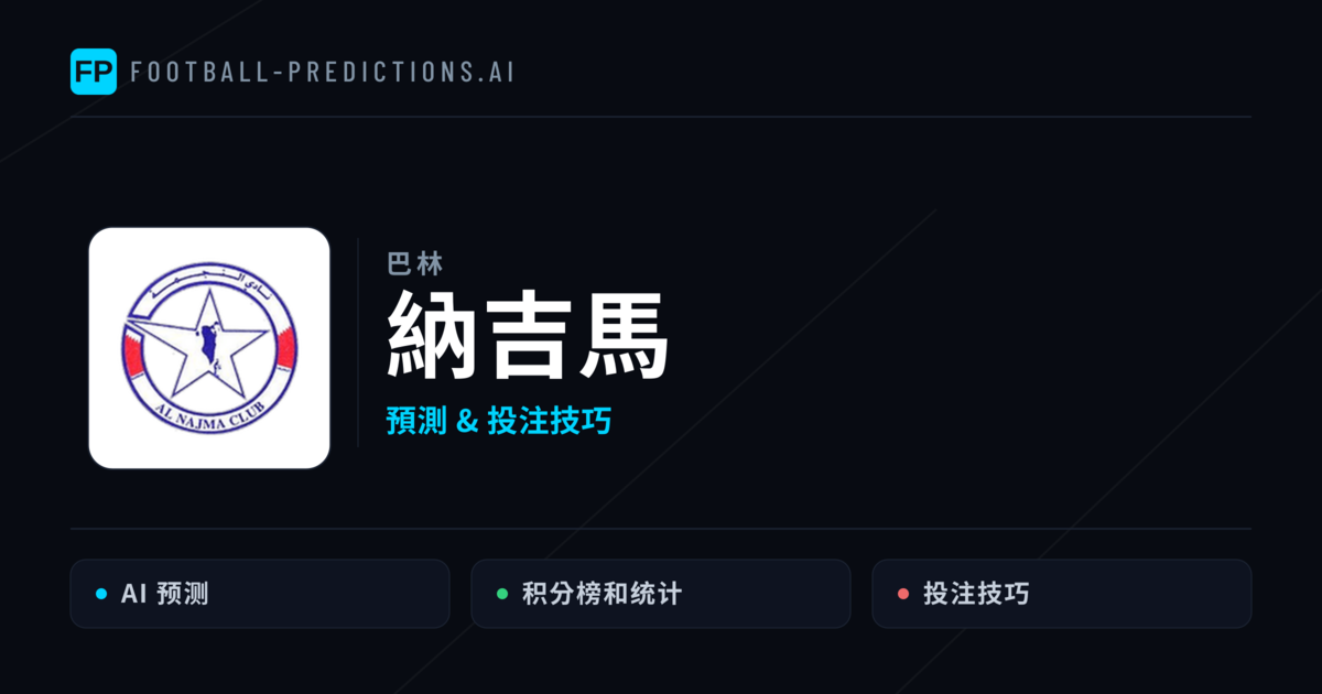 阿爾納吉馬 運彩分析|足球預測與數據