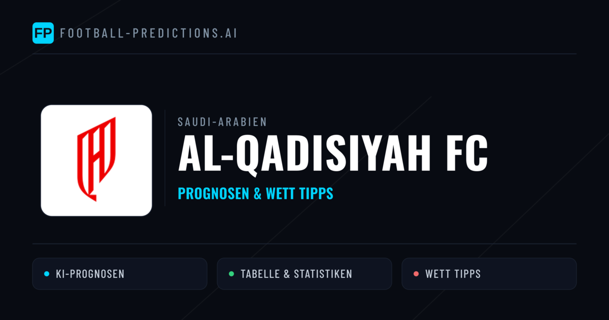Al-Qadisiyah FC Prognosen & Statistiken