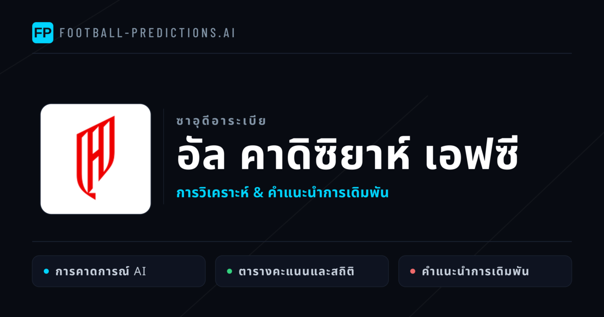 อัล คาดิซิยาห์ เอฟซี การวิเคราะห์และสถิติ