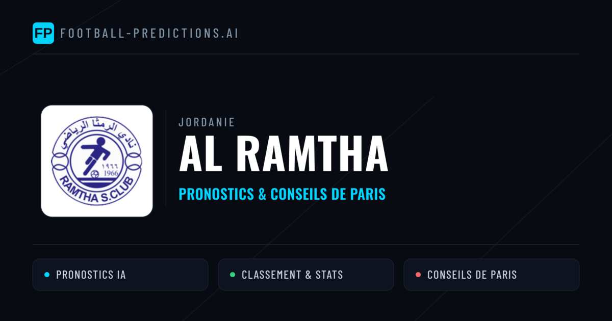 Al Ramtha Pronostics & Statistiques