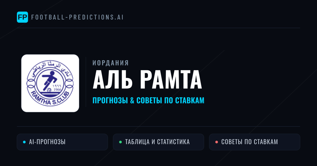 Аль Рамта прогнозы и статистика