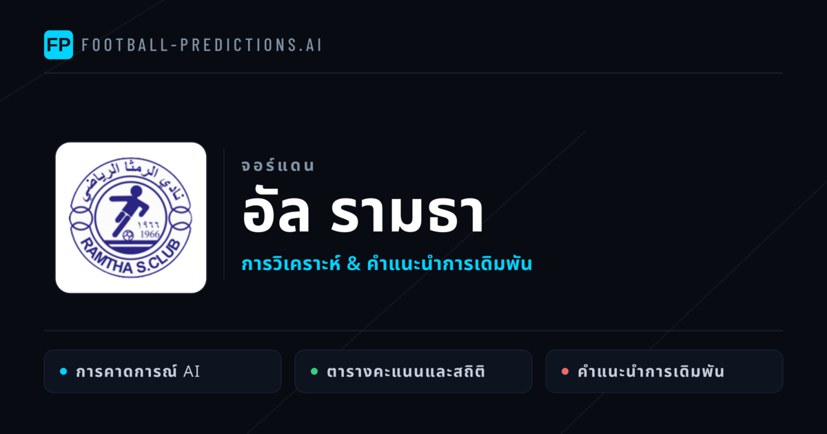 อัล รามธา การวิเคราะห์และสถิติ