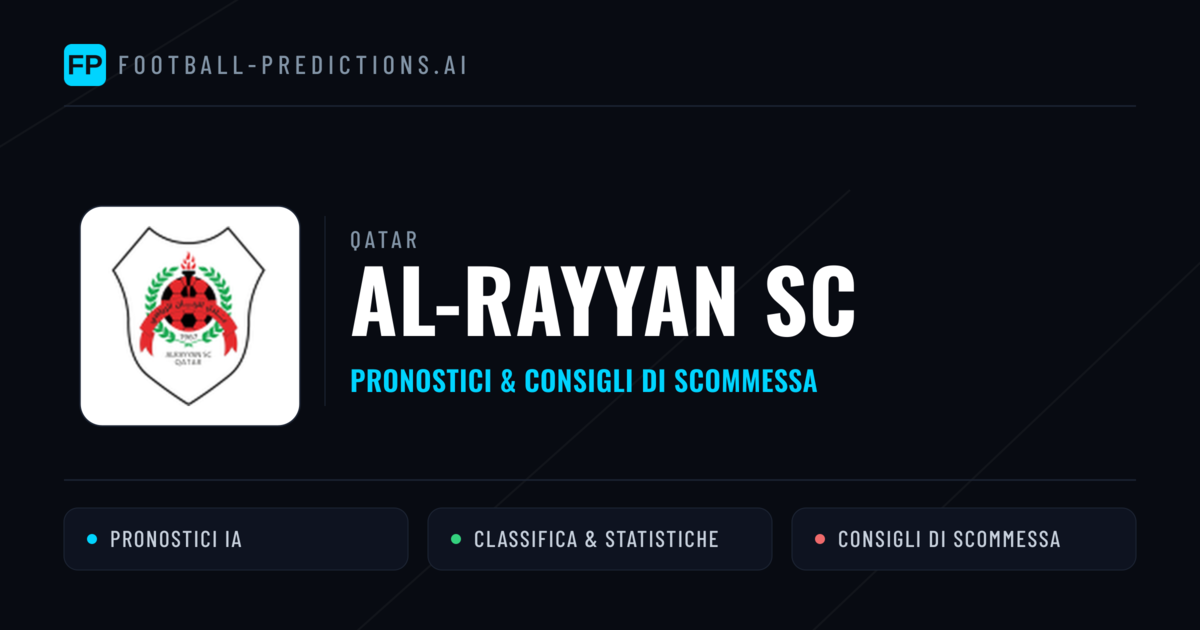 Pronostici e Statistiche Al-Rayyan SC