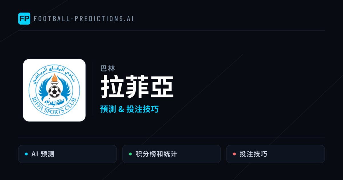 拉菲亞 運彩分析｜足球預測與數據