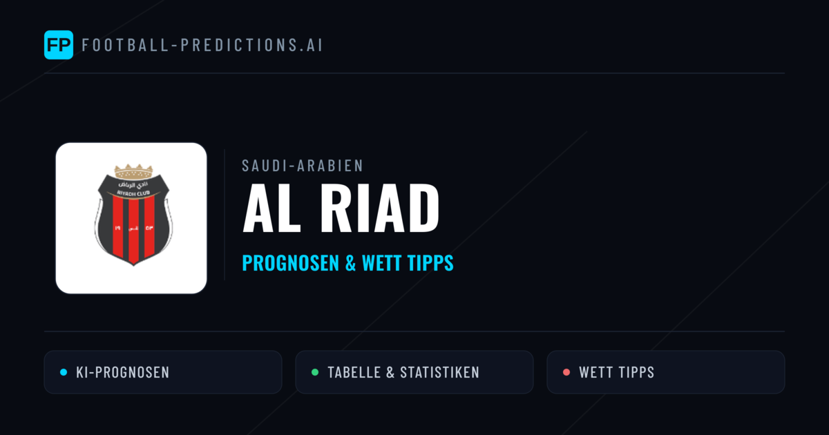 Al Riad Prognosen & Statistiken