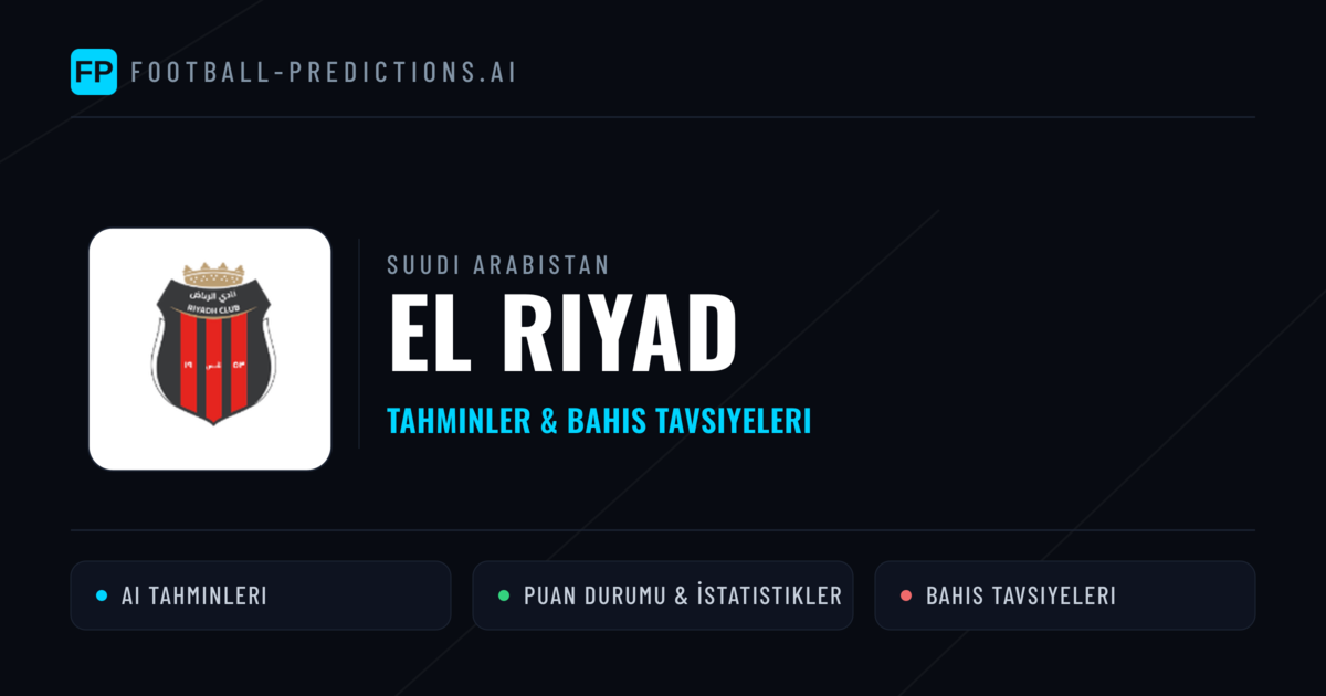 El Riyad Tahminleri & İstatistikler