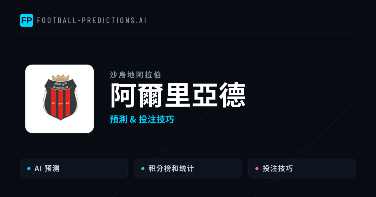 阿爾里亞德 運彩分析|足球預測與數據