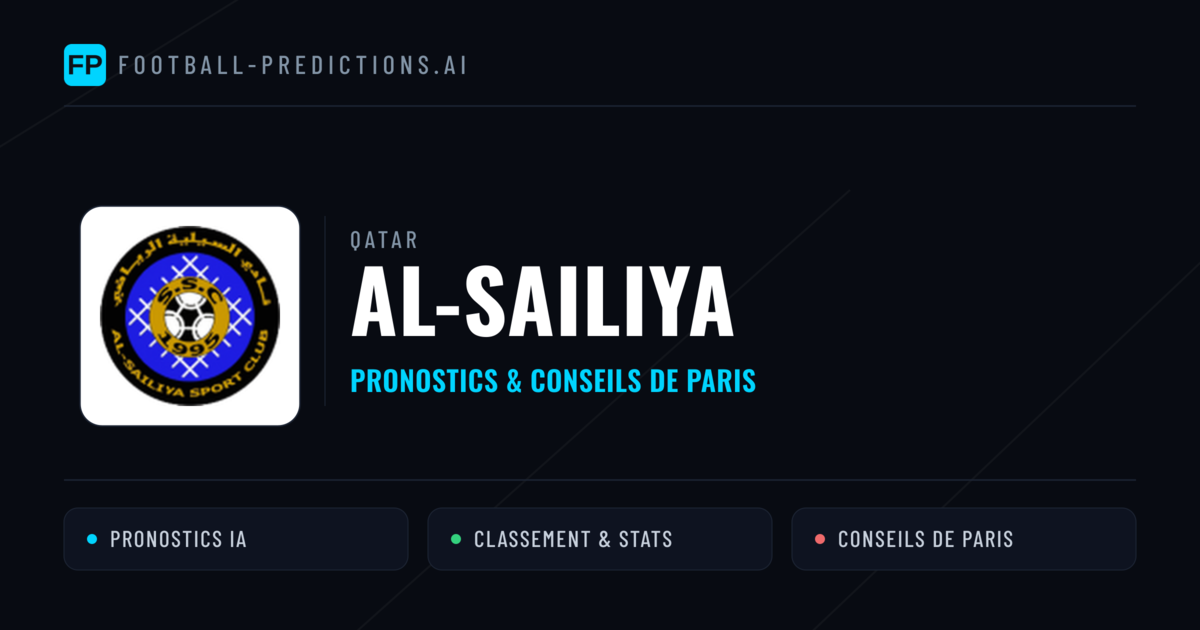 Al-Sailiya Pronostics & Statistiques
