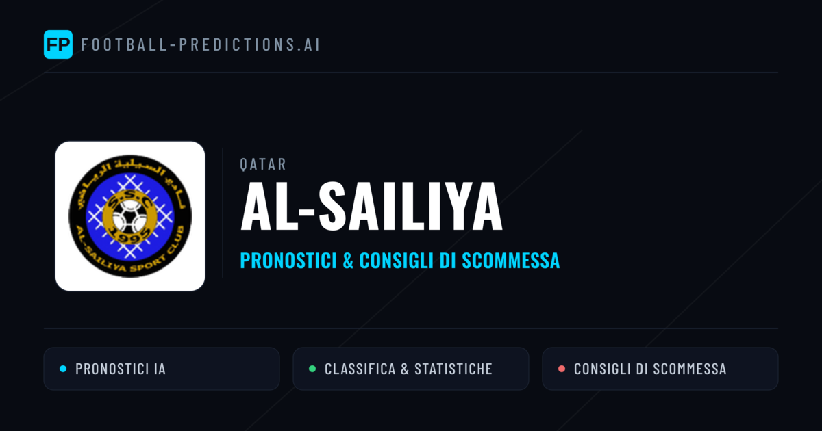Pronostici e Statistiche Al-Sailiya
