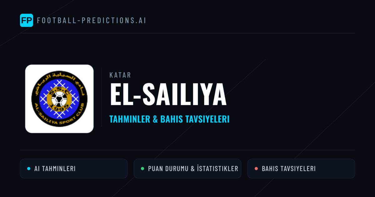 El-Sailiya Tahminleri & İstatistikler