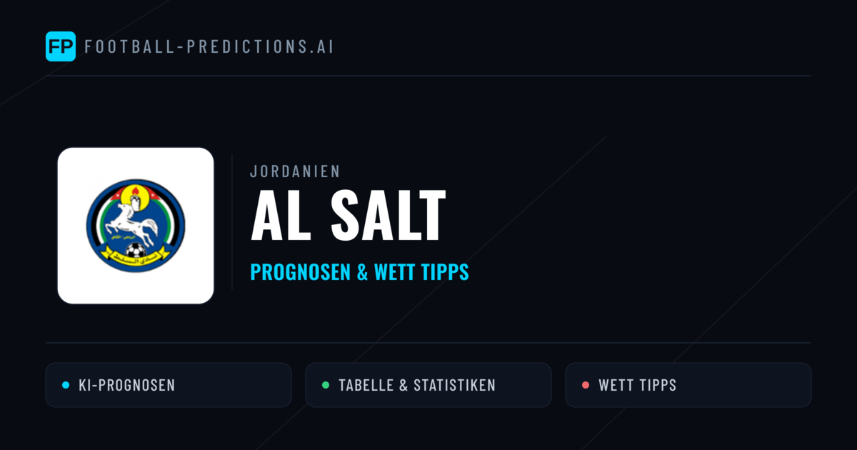 Al Salt Prognosen & Statistiken