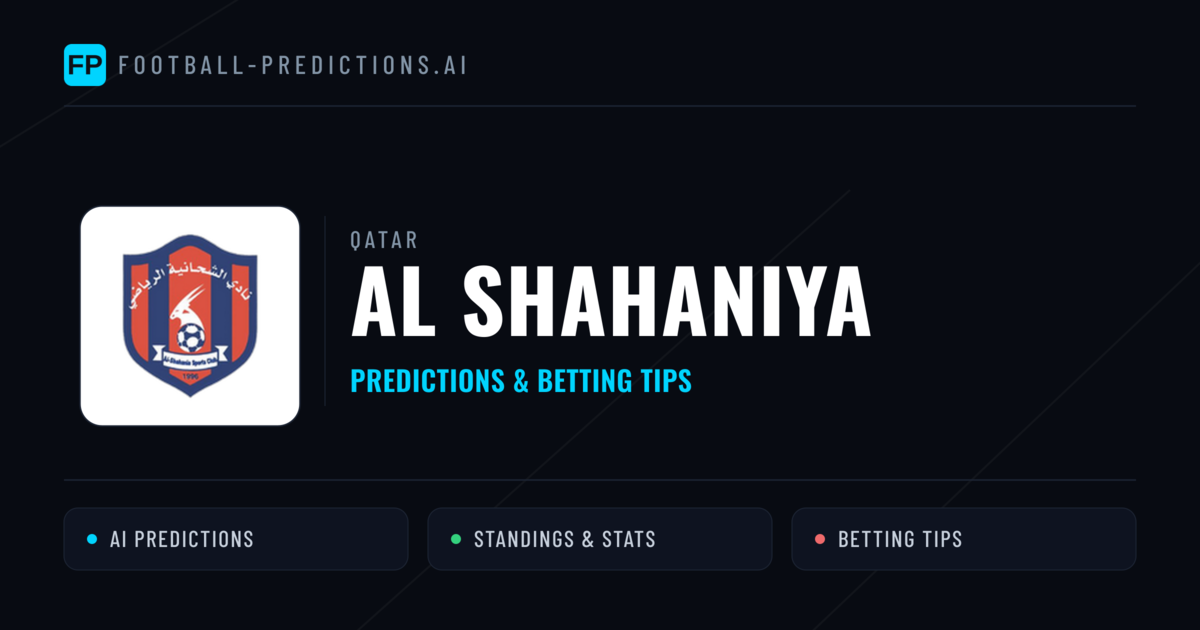 Al Shahaniya Predictions & Stats