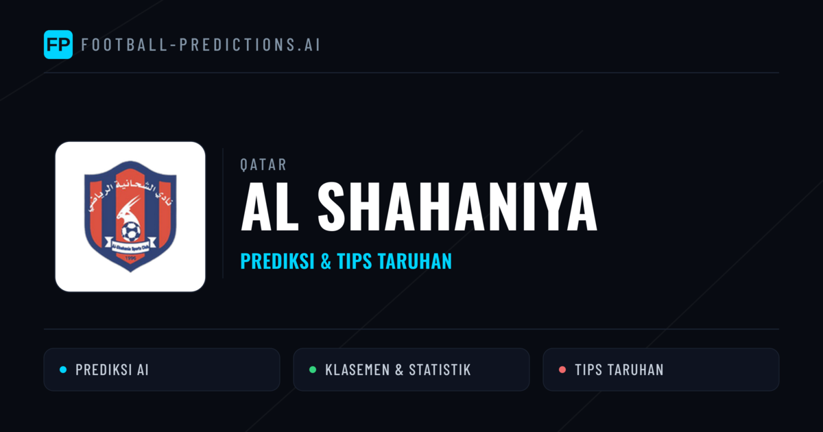 Al Shahaniya Prediksi & Statistik Piala Dunia