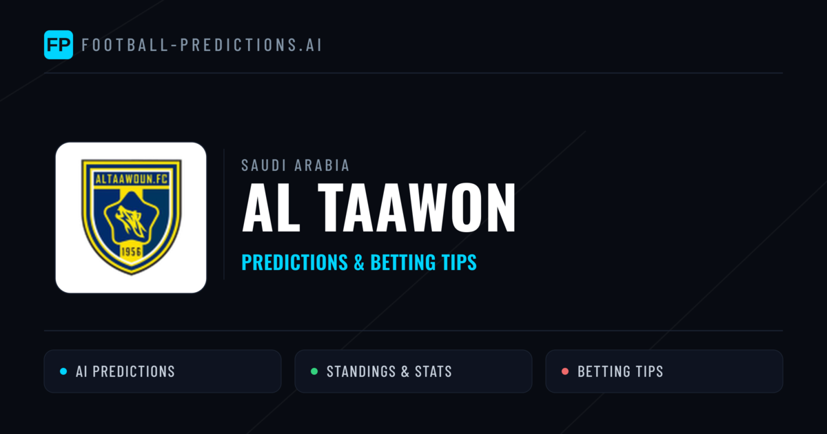 Al Taawon Predictions & Stats