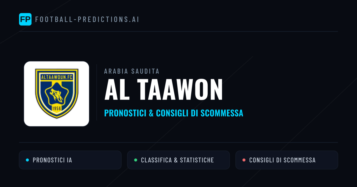 Pronostici e Statistiche Al Taawon