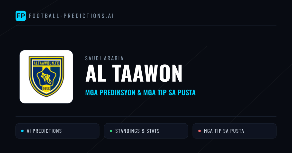 Al Taawon Predictions & Stats