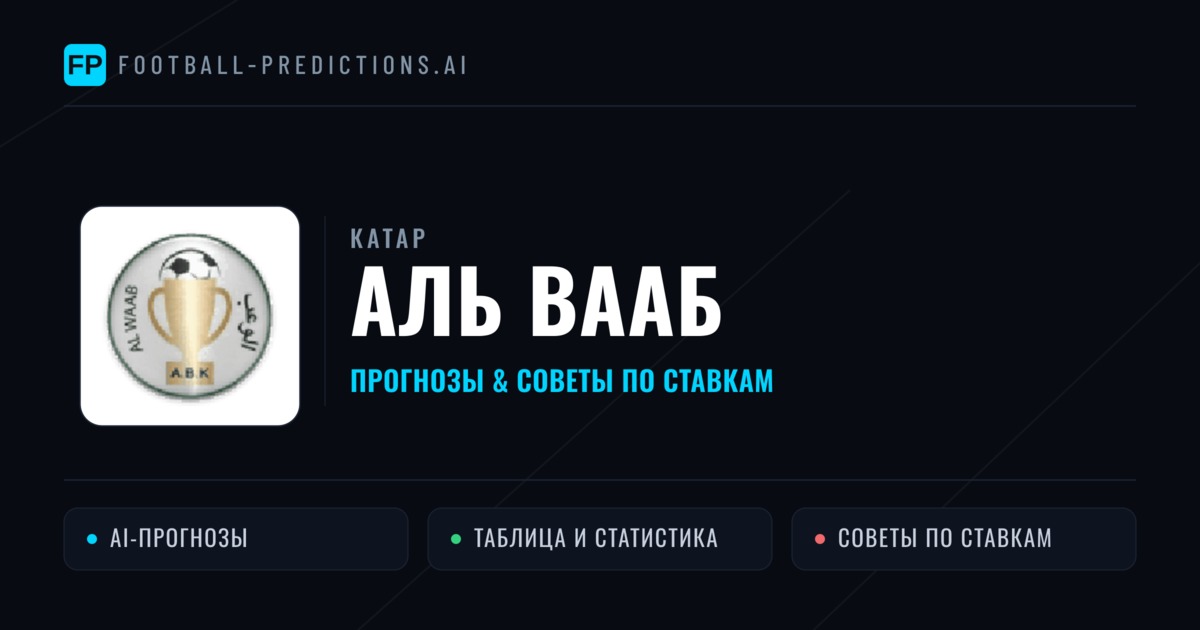 Аль Вааб прогнозы и статистика