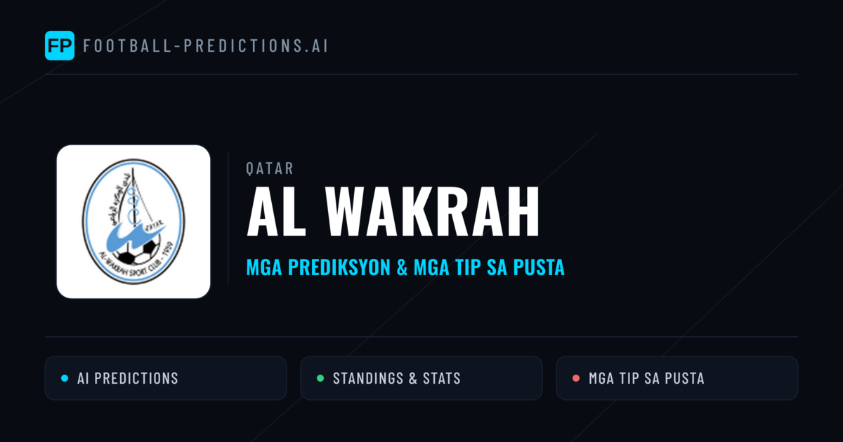 Al Wakrah Predictions & Stats
