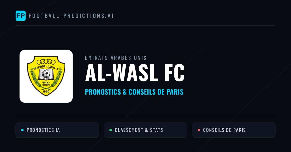 Al-Wasl FC Pronostics & Statistiques