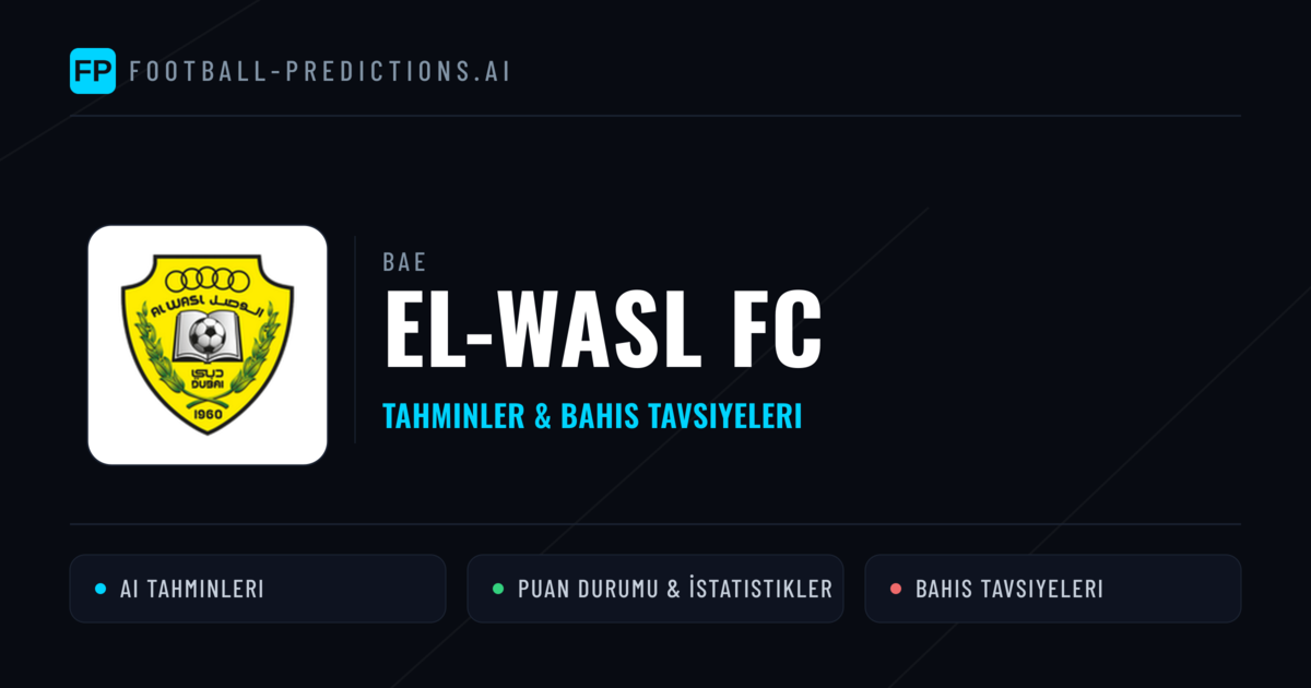 El-Wasl FC Tahminleri & İstatistikler