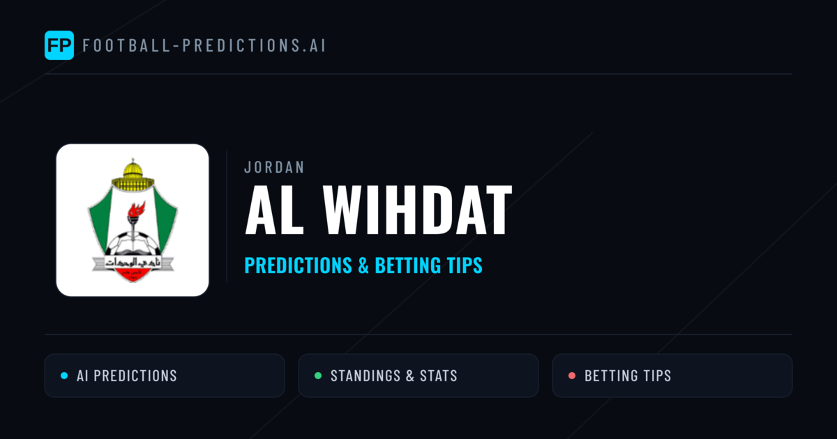 Al Wihdat Predictions & Stats