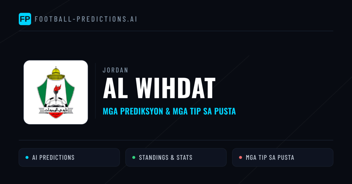 Al Wihdat Predictions & Stats