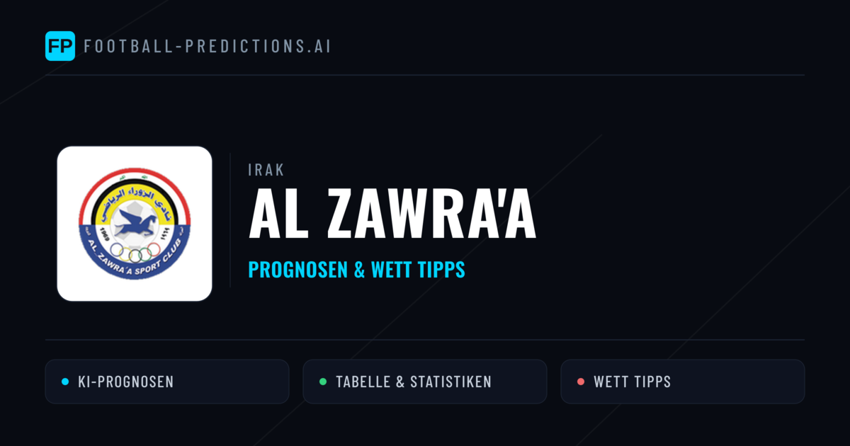 Al Zawra'a Prognosen & Statistiken