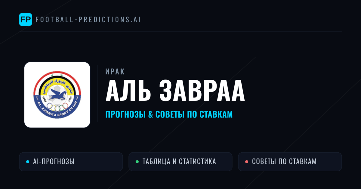 Аль Завраа прогнозы и статистика