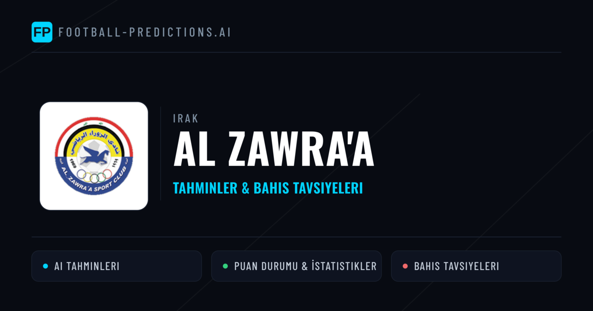 Al Zawra'a Tahminleri & İstatistikler