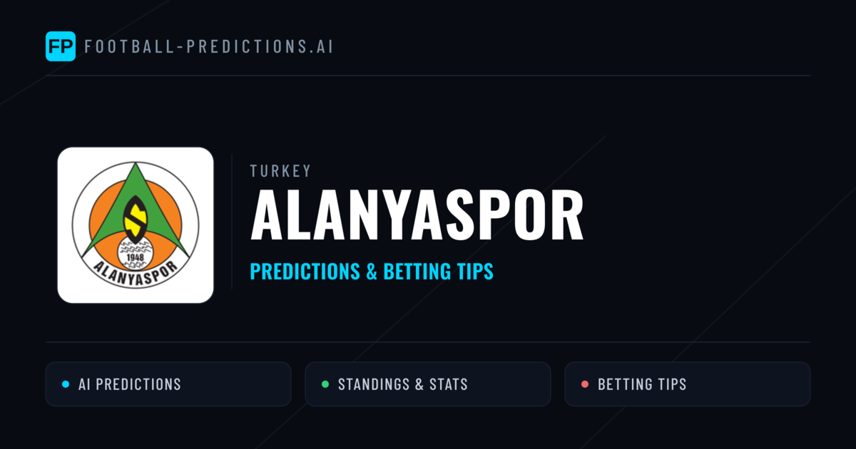 Alanyaspor Predictions & Stats